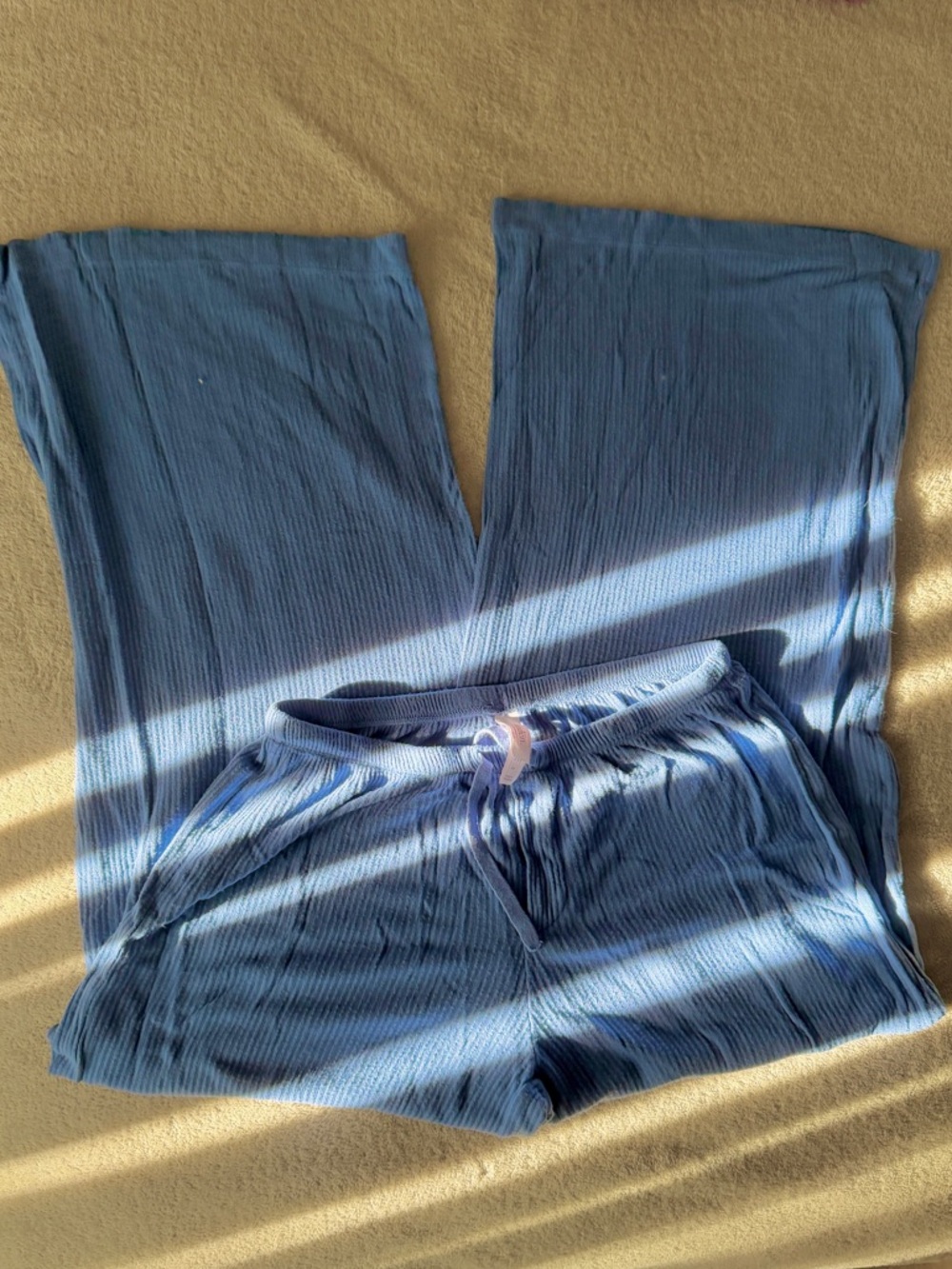 Auden Blue Ribbed Lounge Pants